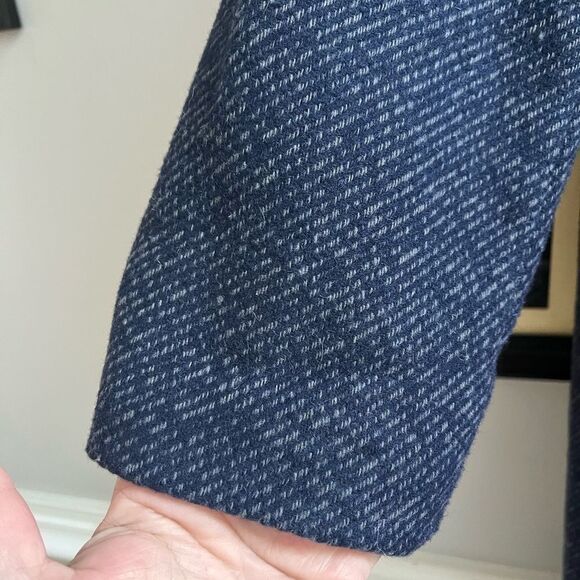 J. Jill Blue Patterned Winter Coat sz L NWOT - Picture 3 of 7